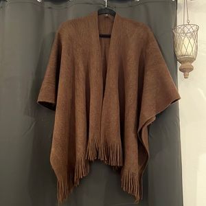Like new brown shrug/poncho